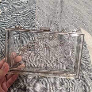 Clear stadium purse.